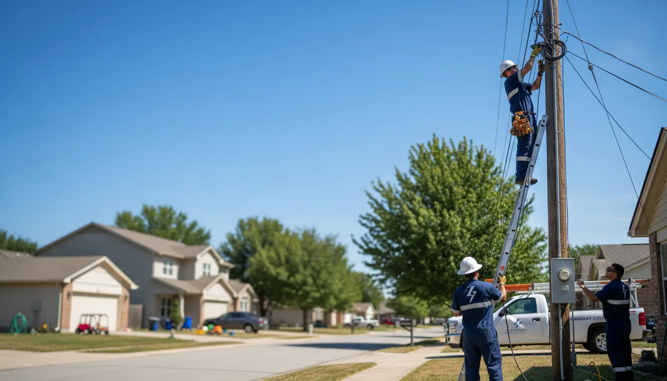 Residential electrician providing installation services in Hammond, IL